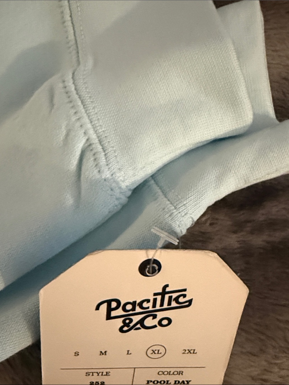 Seaside Heights Wave Graphic Sweatshirt - White with Navy & Aqua - Picture 2 of 2